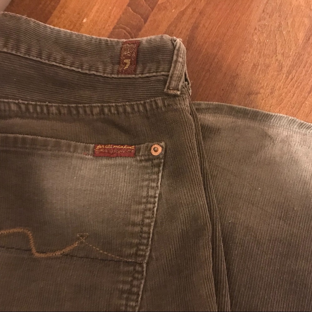 7 for All Mankind Cords: Brown Women's Bottoms